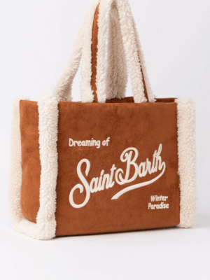 MC2 SAINT BARTH - COLETTE SHEARLING BAG IN TABAC - Image 3