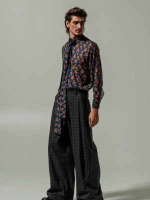 DANTE - PACE PANTS PLAID BLUE