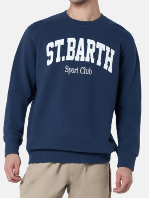 MC2 SAINT BARTH - BLUE NAVY/GREEN SWEATSHIRT SOHO ST BARTH SPORT - Image 3