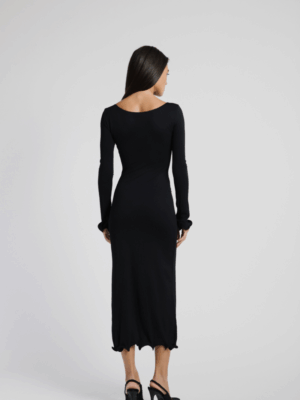 STUDIO83 - LONG SLEEVE DRESS BLACK - Image 3