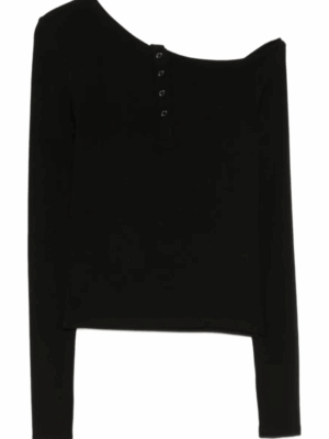 ELEH - ONE-SHOULDER BUTTON TOP