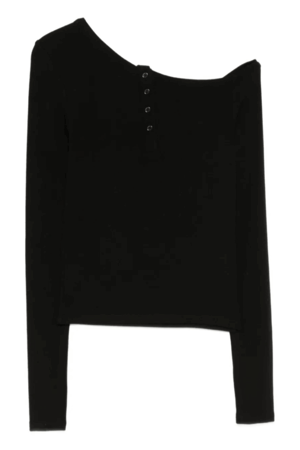 ELEH - ONE-SHOULDER BUTTON TOP