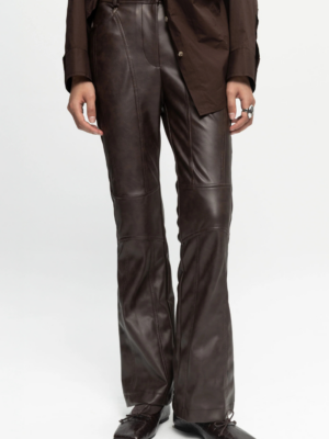 BLACK&BLACK - BIKER LEATHER TROUSERS