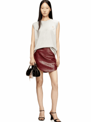 DIESEL - O-HARA COATED MINI SKIRT