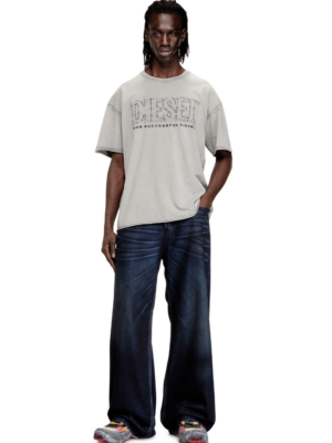 DIESEL - T-RAWBOXT T-SHIRT EITH APPLIQUE LOGO