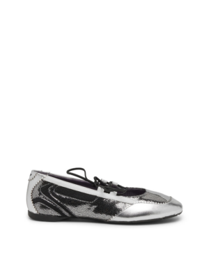 DIESEL - D-MILE METALLIC BALLET FLATS