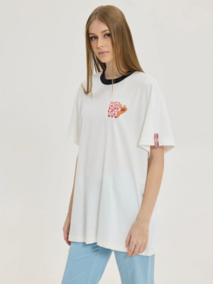 HEMITHEA - CHEETAH T-SHIRT OFF WHITE DOG DAYS
