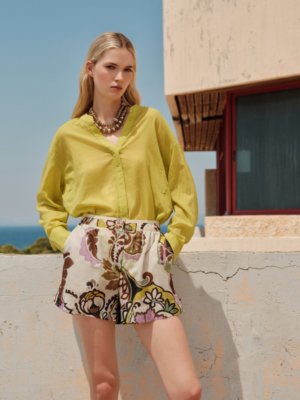 DEVOTION TWINS - COTTON SHORTS WITH PRINT