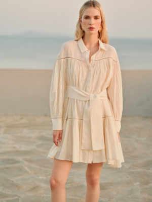 DEVOTION TWINS - COTTON DRESS BEIGE