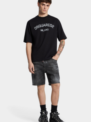 DSQUARED2 - BLACK WASH MARINE SHORTS