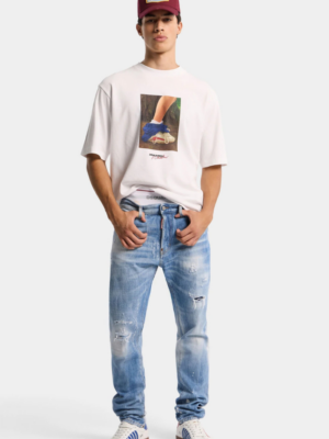 DSQUARED2 - LIGHT WASH TEDDY JEANS