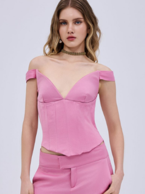 STUDIO83 - SATIN PINK BUSTIER
