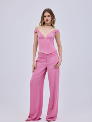 STUDIO83 - SATIN PINK PANTS