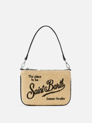 MC2 SAINT BARTH - MINI PARISIENNE STRAW BLACK/DENIM