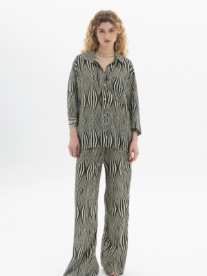 BLACK&BLACK - STRAIGHT PRINTED TROUSERS