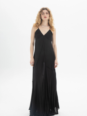 BLACK&BLACK - V-NECK MAXI DRESS