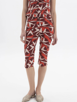 BLACK&BLACK - PRINTED CAPRI TROUSERS