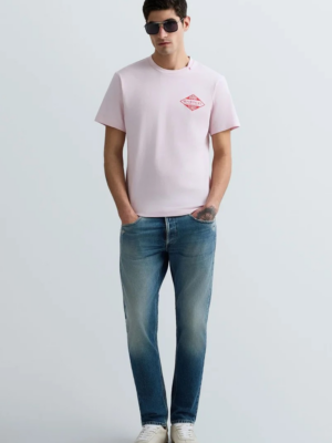 REPLAY - MIAMI-PRINT JERSEY T-SHIRT