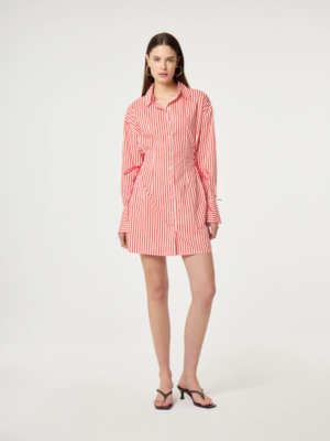 FABIENNE CHAPOT - COLETTA RED SHIRT STRIPE DRESS