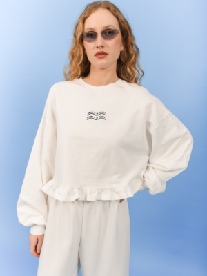 ARPYES - EASY LIVING SWEATER WHITE