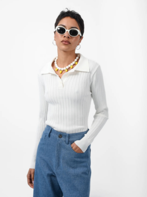 ARPYES - STARFRUIT POLO WHITE