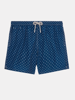 MC2 SAINT BARTH - LIGHTING MICRO SWIM SHORTS WITH MINI LIFE SAVER PRINT