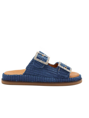 ALIBI - GRETA RAFFIA BLUE