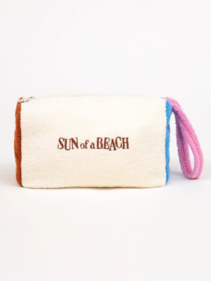 SUN OF A BEACH - MULTI ECRU COSMO POUCH