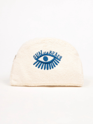 SUN OF A BEACH - ECRU SMALL LUNA WATERPROOF POUCH