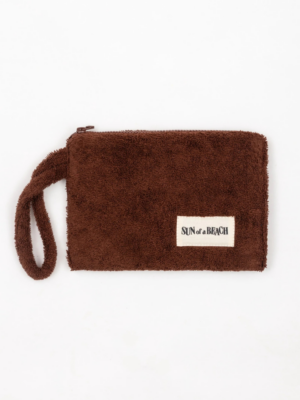 SUN OF A BEACH - CACAO LITTLE WATERPROOF POUCH