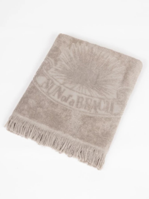 SUN OF A BEACH - MONOCHROME BEACH TOWEL GREIGE