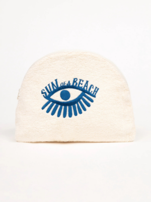 SUN OF A BEACH - ECRU LARGE LUNA WATERPROOF POUCH