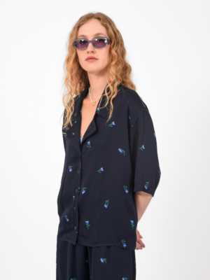 ARPYES - RIVIERA SHIRT DARK BLUE