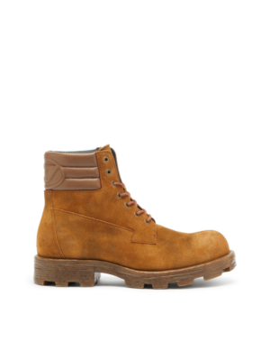 DIESEL - D-HAMMER COMBAT BOOTS IN SUEDE AND LEATHER