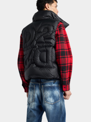 DSQUARED2 - D2 UPSIDE DOWN VEST BLACK-GREEN