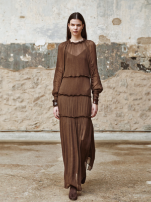DEVOTION TWINS - BROWN MAXI DRESS