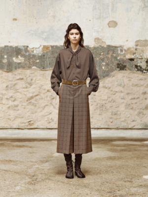 DEVOTION TWINS - BROWN STRIPES SHIRT