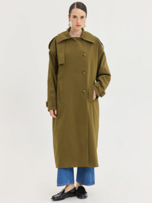 HEMITHEA - ASTRA TRENCHCOAT KHAKI