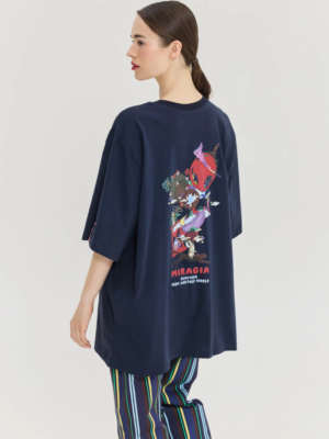 HEMITHEA - CHEETAH BLUE T-SHIRT MIRAGIA