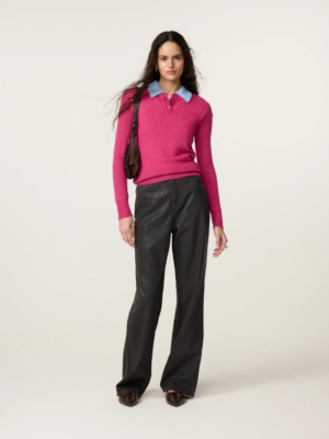 FABIENNE CHAPOT - ZOE BOYFRIEND JEANS WAXED BROWN