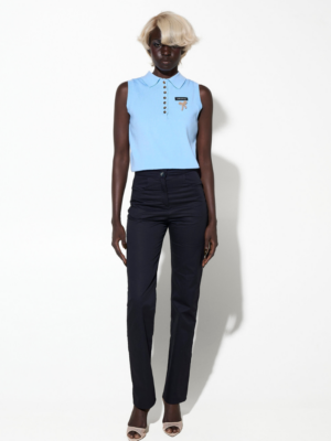 MILKWHITE - KNIT TOP BLUE