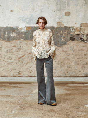 DEVOTION TWINS - VANILLA LACE SHIRT