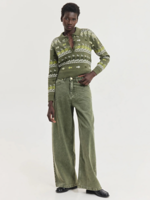 HEMITHEA - SCORPIO DENIM PANTS OLIVE