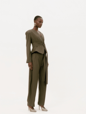 STUDIO83 - STRIPES PANTS GREEN