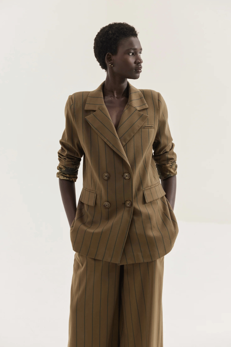 HEMITHEA - SCOTCH BLAZER BROWN 2 HEMITHEA - SCOTCH BLAZER BROWN - Image 2