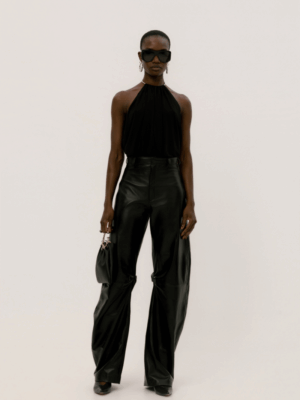 STUDIO83 - CORA LEATHER PANT BLACK