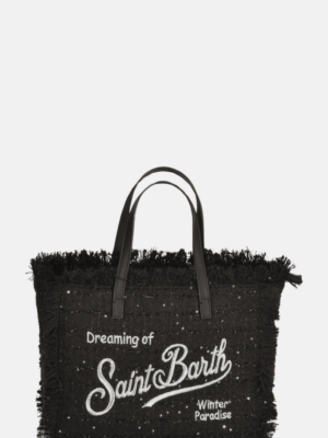 MC2 SAINT BARTH - BLACK TWEED COLETTE BAG