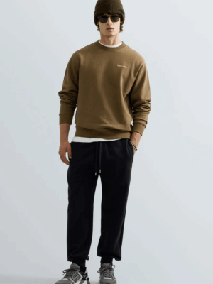 REPLAY - TERRY COTTON SWEATSHIRT WITH LOGO