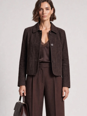 RICANO - JEENA BROWN SUEDE JACKET