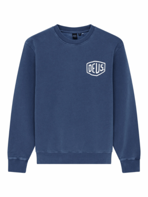 DEUS EX MACHINA - SHIELD GD CREWNECK BLUE